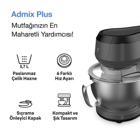 ADMIX PLUS MUTFAK ŞEFİ ANTRASİT