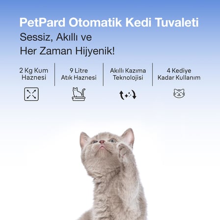 Petpard Clb-01 Otomatik Kedi Tuvaleti
