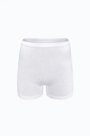 Kadın 3 lü Beyaz İz Yapmayan Modal Yüksek Bel Boxer 3M108