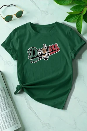 Erkek Dodgers Baskılı Tasarım Tshirt