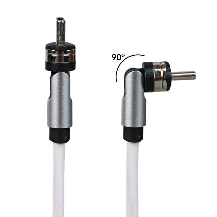 Ayt Powermaster PM-25904 Beyaz 3in1 Type C- Lightning Micro Usb Manyetik Uç Taşınabilir Şarj Data Kablosu