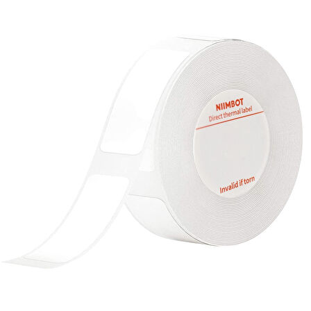 Ayt Powermaster PM-25300 Taşınabilir Bluetooth Termal Yazıcı Etiketi Beyaz Yapışkanlı 4 Cm Etiket Rulo