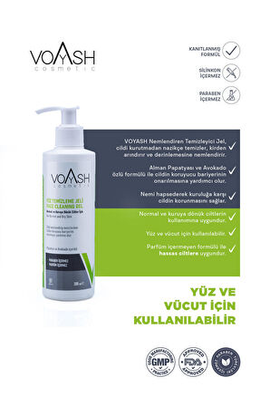Voyash Yüz Temizleme Jeli  Normal Ve Kuruya Dönük Cilt Tipleri 200 ML