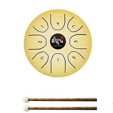 Himalaya Blessing 14cm Steel Tongue Drum BQ55MYW