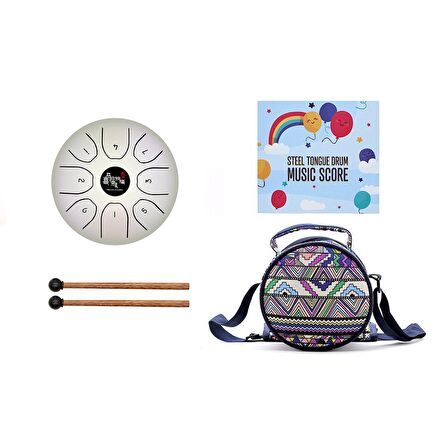 Himalaya Blessing 14cm Steel Tongue Drum BQ55PWH