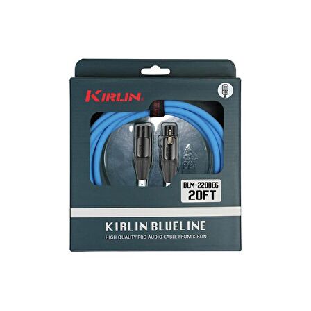 Kirlin 3mt XLR Mikrofon Kablosu BLM220BEG3MBE