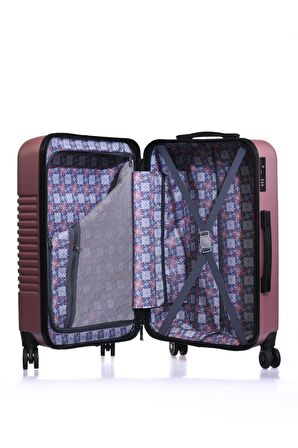 . PLVLZ22829B Gül Kurusu Unisex Orta Boy Bavul