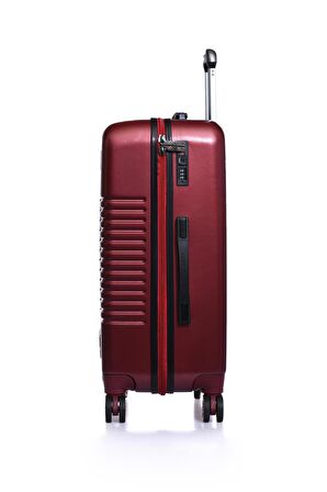 . PLVLZ22830B Bordo Unisex Orta Boy Bavul