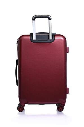 . PLVLZ22830B Bordo Unisex Orta Boy Bavul