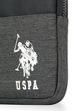 U.S. POLO ASSN. PLEVR23695 Siyah-Gri Unisex Tablet Çantası