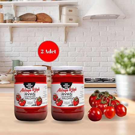 Ayaş Akkaya Kooperatifi Domates Salçası 680 G 2 Adet