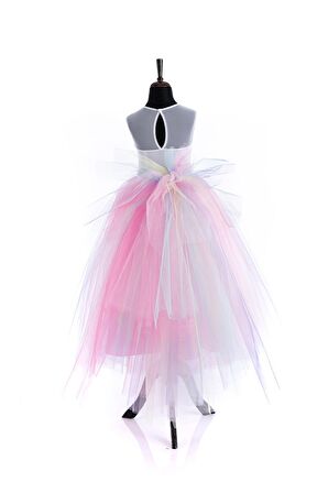 Unicorn Elbise Uzun Lady Pembe