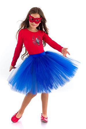 Örümcek Kız Kostümü Uzun Kollu