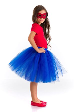 Örümcek Kız Kostümü Kısa  Kollu