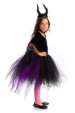 Cadı Catherina Kostümü Mor