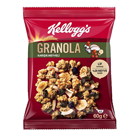 Ülker Kelloggs Granola Karışık Meyveli 60 Gr