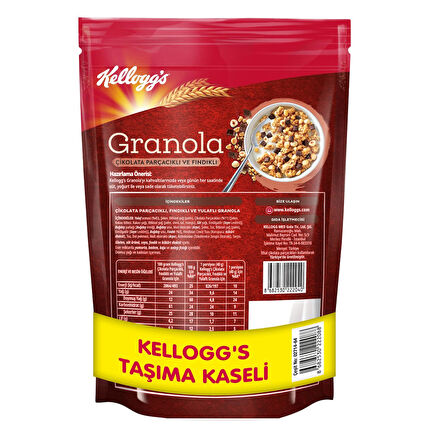 Granola Çikolata Parçacıklı Ve Fındıklı 500 Gram,Granola Kap Hediye!