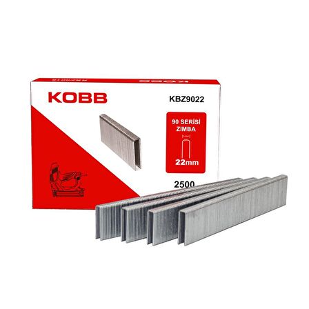 KOBB KBZ9022 22mm 2500 Adet 90 Serisi Ağır Hizmet Tipi Zımba Teli