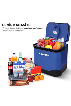 Coolist CLT33 12-220 V 33 lt Termoelektrikli Araç Buzdolabı
