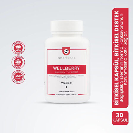 Smart Caps Wellberry Cranberry 30 Kapsül