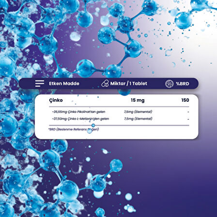 Smart Caps ZincUP Çinko 60 Tablet