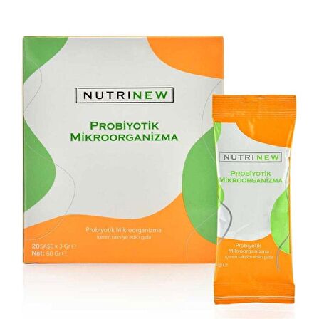 Nutrinew Probiyotik Mikroorganizma İçeren Takviye Edici Gıda 20x3gr (SKT:09/2022)