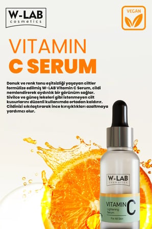 W-Lab Cosmetics C Vitamini Yaşlanma Karşıtı Hyalüronik Asit 30 Yaş + Gece-Gündüz Yüz ve Boyun Serumu 30 ml 