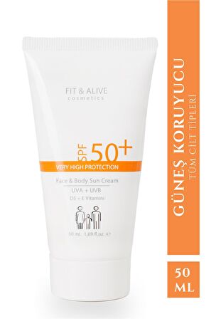 Fitalive 50+ SPF Güneş Kremi - 50 ML