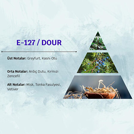 David Walker DOUR E127 50ML Ferah&Oryantal  Erkek Parfüm