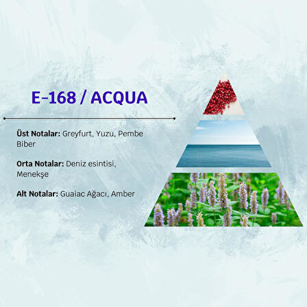 David Walker ACQUA E168 50ML Ferah&Odunsu  Erkek Parfüm