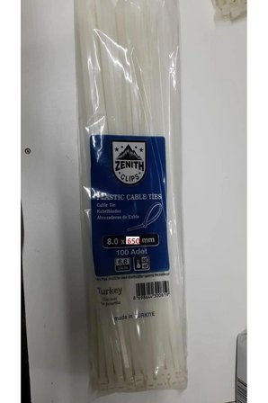 Kablo Bağı Cırt Kelepçe Kalın Model 8.0 mm X 650 mm 1 Paket 100 Adet Gönderilir
