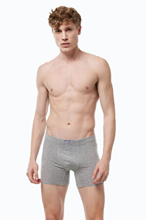 Erkek 3 lü Lacivert Premium Collection Modal Uzun Boxer 3M250