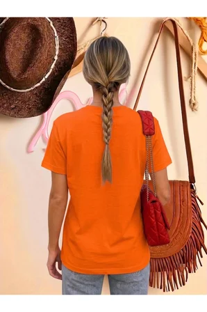 Unisex Desenli Papatya Baskılı Tasarım Tshirt