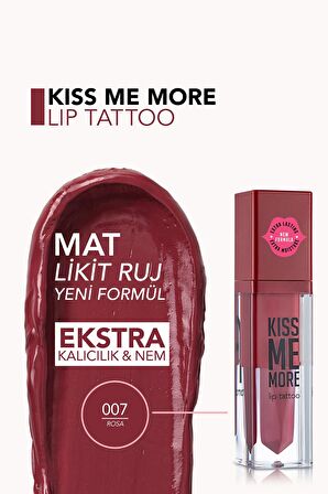 Flormar Kiss Me More Lip Tattoo 07 Rosa