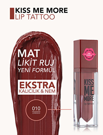Kiss Me More Yüksek Pigmentli & Mat Bitişli Nemlendirici Likit Ruj