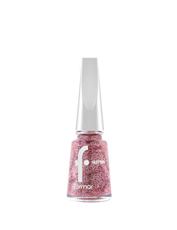 Yoğun Simli Şeffaf Oje - Glitter Nail Enamel - Gl039 Red In Sılver-8682536049948