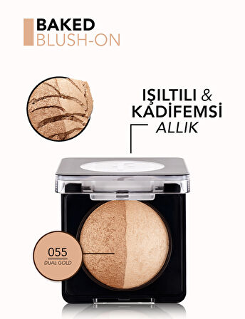 Baked Blush-On Yüksek Pigmentli & Doğal Işıltılı Fırınlanmış Allık