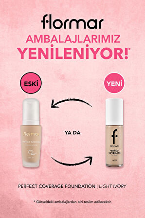 Perfect Coverage Yüksek Pigmentli & Yarı Parlak Bitişli SPF15 Fondöten