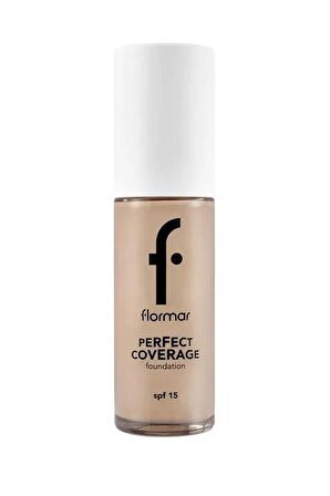 Flormar Perfect Coverage Yüksek Pigmentli & Yarı Parlak Bitişli Fondöten 30 ml - 101 Pastelle