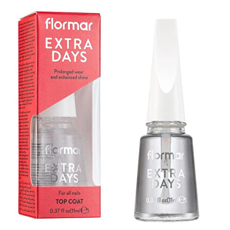 Flormar Tırnak Bakım Extra Days Parlaklık Etkili Oje Koruyucu