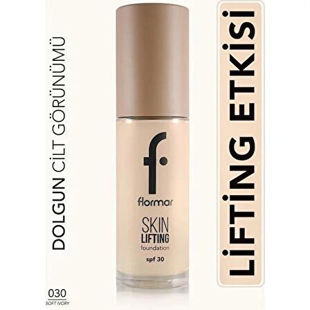 Spf30 Sıkılaştırıcı Fondöten (SICAK ALT TON) - Skin Lifting Fdt. - 030 Soft Ivory - 8682536059572