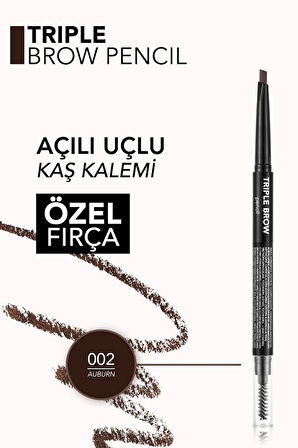 Flormar Trıple Brow Pencıl Kaş Kalemi 02 Auburn