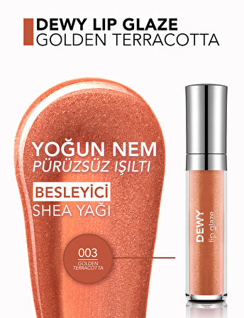 Besleyici Dudak Parlatıcısı - Dewy Lip Glaze - 003 Goldenterracotta-8682536068055