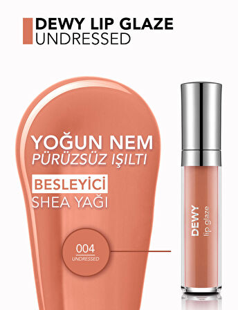 Dewy Lip Glaze Parlak & Dolgun Görünüm Veren Yapışmayan Dudak Parlatıcısı