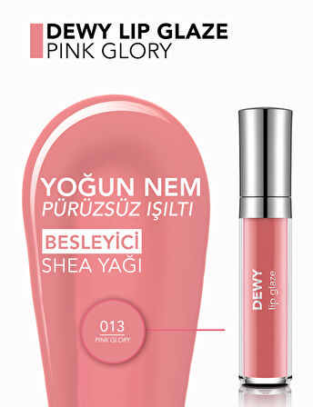 Besleyici Dudak Parlatıcısı - Dewy Lip Glaze - 013 Pink Glory-8682536068253