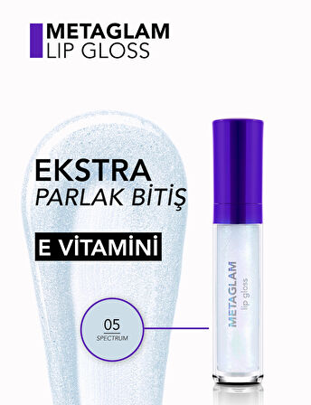 Flormar Metaglam Yoğun Işıltılı & Nemlendirici Etkili Dudak Parlatıcısı-005 Spectrum-8682536080835