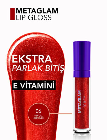 Flormar Metaglam Yoğun Işıltılı & Nemlendirici Etkili Yarı Transparan Dudak Parlatıcısı