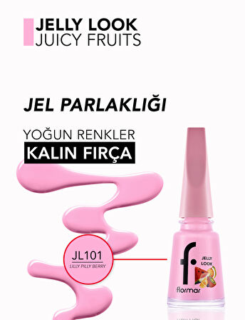 Jelly Look Yüksek Pigmentli & Parlak Bitişli Jel Görünümlü Oje