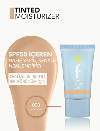 Sun Lovers Nemlendirici Etkili & Doğal Bitişli Renkli Güneş Koruyucu SPF50