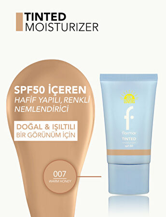 Sun Lovers Nemlendirici Etkili & Doğal Bitişli Renkli Güneş Koruyucu SPF50